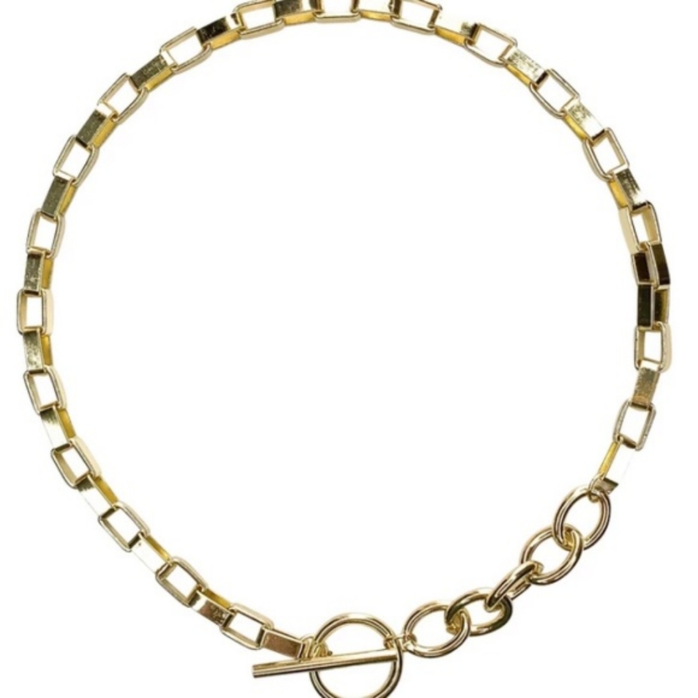*NWOT 18K gold plated choker necklace - Picture 2 of 4